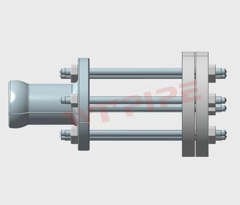 ARTICULATED PIPE, and special design of flange with black